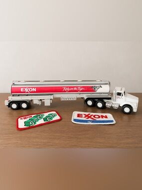 Exxon Tanker Toy Truck with 'Rely on the Tiger' Graphic